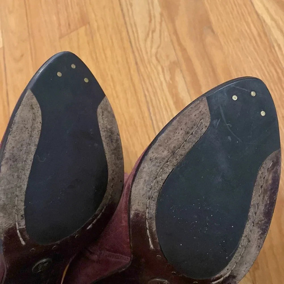 Frye sz 8 Betty Inside Zip purple soft super leather great pre owned condition - Picture 3 of 9